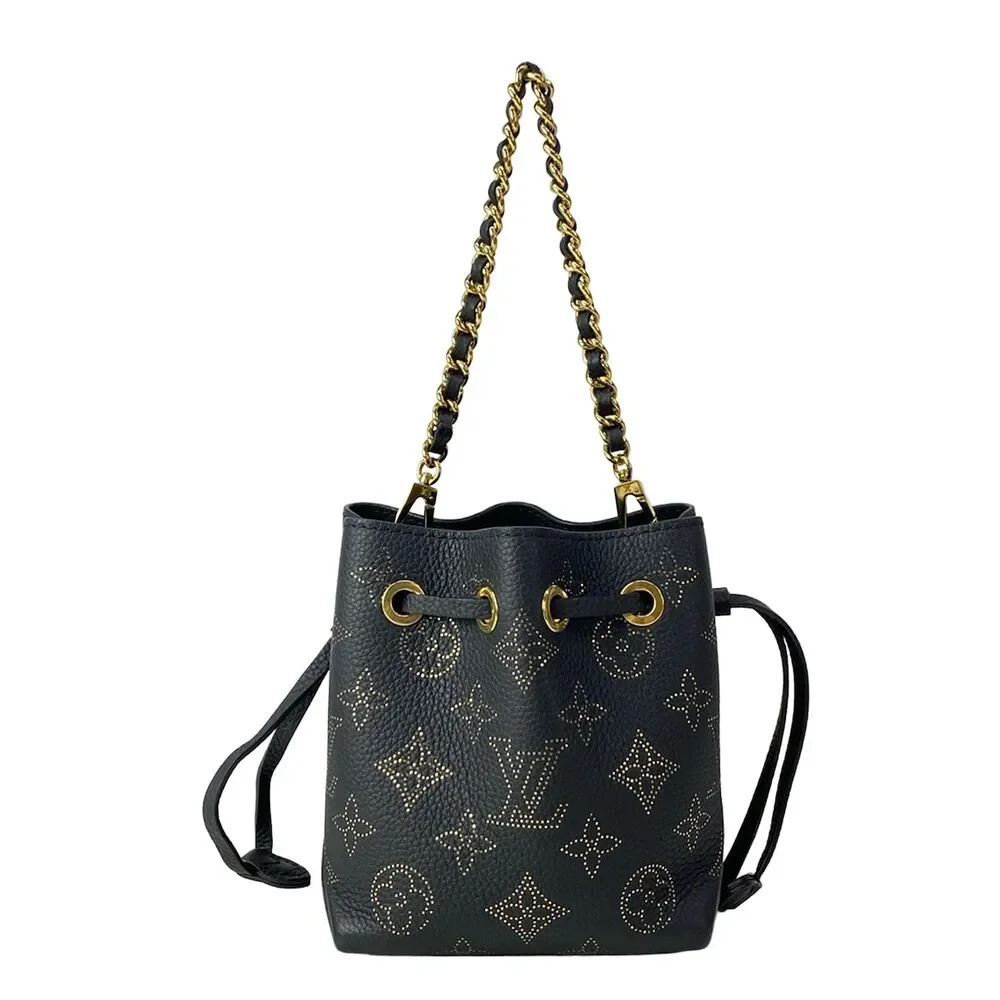 Louis Vuitton Pico Bella Mahina Handbag M82744 Noir Gold - Picture 3 of 16